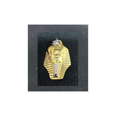 Egyptisk berlock Tutankhamon - Sterling silver 925 med handgjord 18 karats guldplätering.